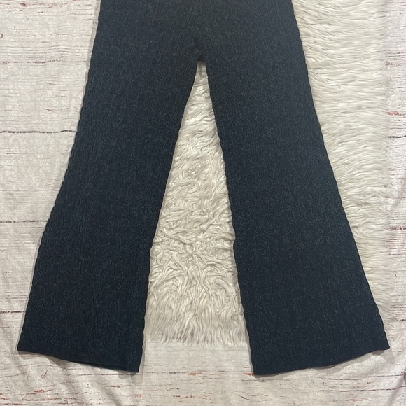 Something Navy Knit Chenille Cable Knit Wide Leg High Rise Pants - Picture 6 of 9